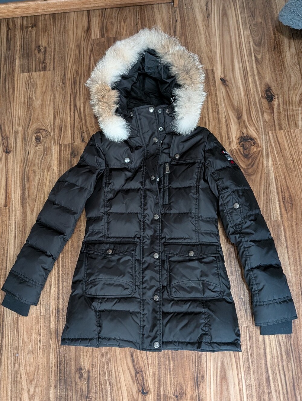 Pajar Canada Serena Down Parka Coat with Fur Trim Hood